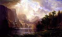 Among the Sierra Nevada - Albert Bierstadt